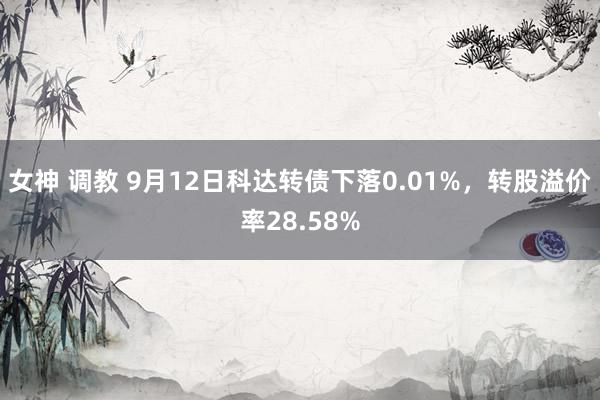 女神 调教 9月12日科达转债下落0.01%，转股溢价率28.58%