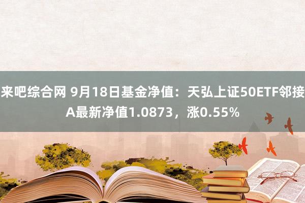 来吧综合网 9月18日基金净值：天弘上证50ETF邻接A最新净值1.0873，涨0.55%