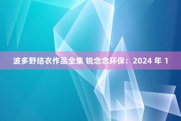 波多野结衣作品全集 锐念念环保：2024 年 1