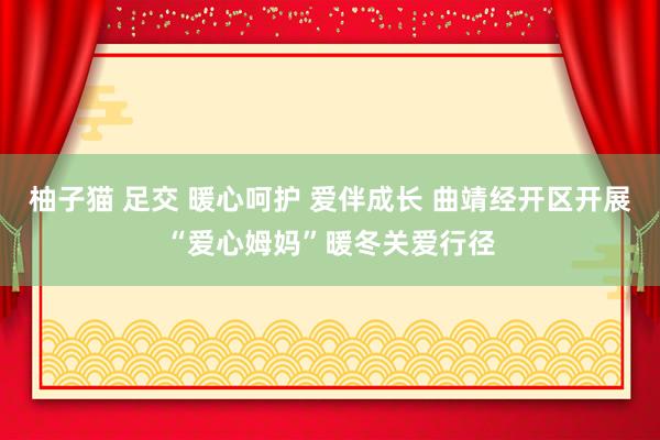 柚子猫 足交 暖心呵护 爱伴成长 曲靖经开区开展“爱心姆妈”暖冬关爱行径